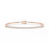 Simple Round 1.48 CT Lab Diamond Bracelet