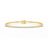 Simple Round 1.48 CT Lab Diamond Bracelet