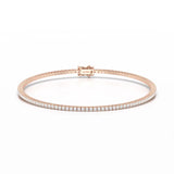 Simple Round 1.48 CT Lab Diamond Bracelet