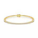 Simple Round 1.48 CT Lab Diamond Bracelet