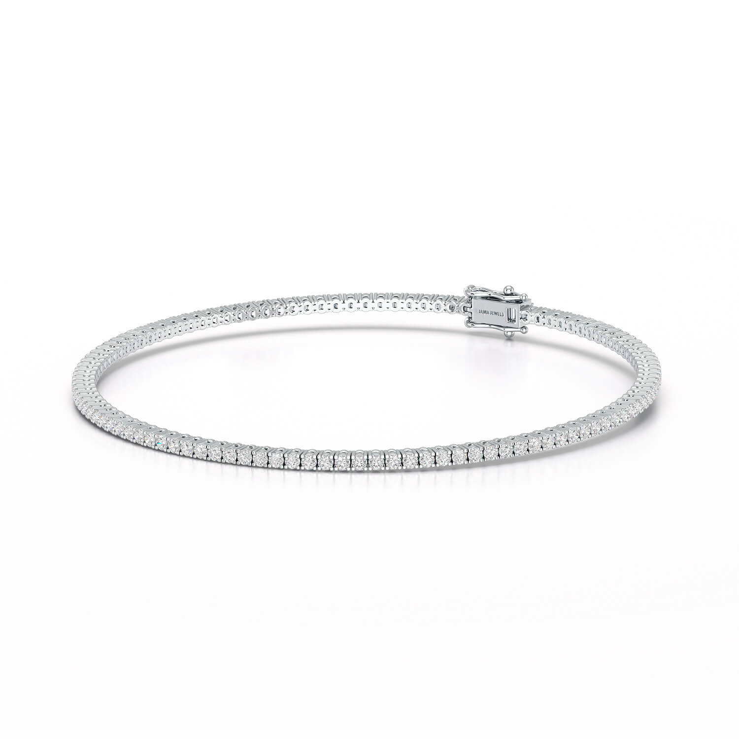 Simple Round 1.48 CT Lab Diamond Bracelet
