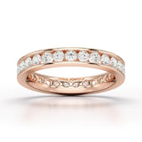 Simple Wedding Band 1.26 CT Lab Diamond Ring - Jama Jewels