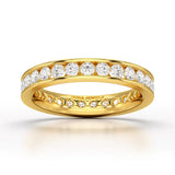 Simple Wedding Band 1.26 CT Lab Diamond Ring - Jama Jewels