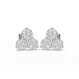 2 CT Three Stone Round Lab Diamond Earring