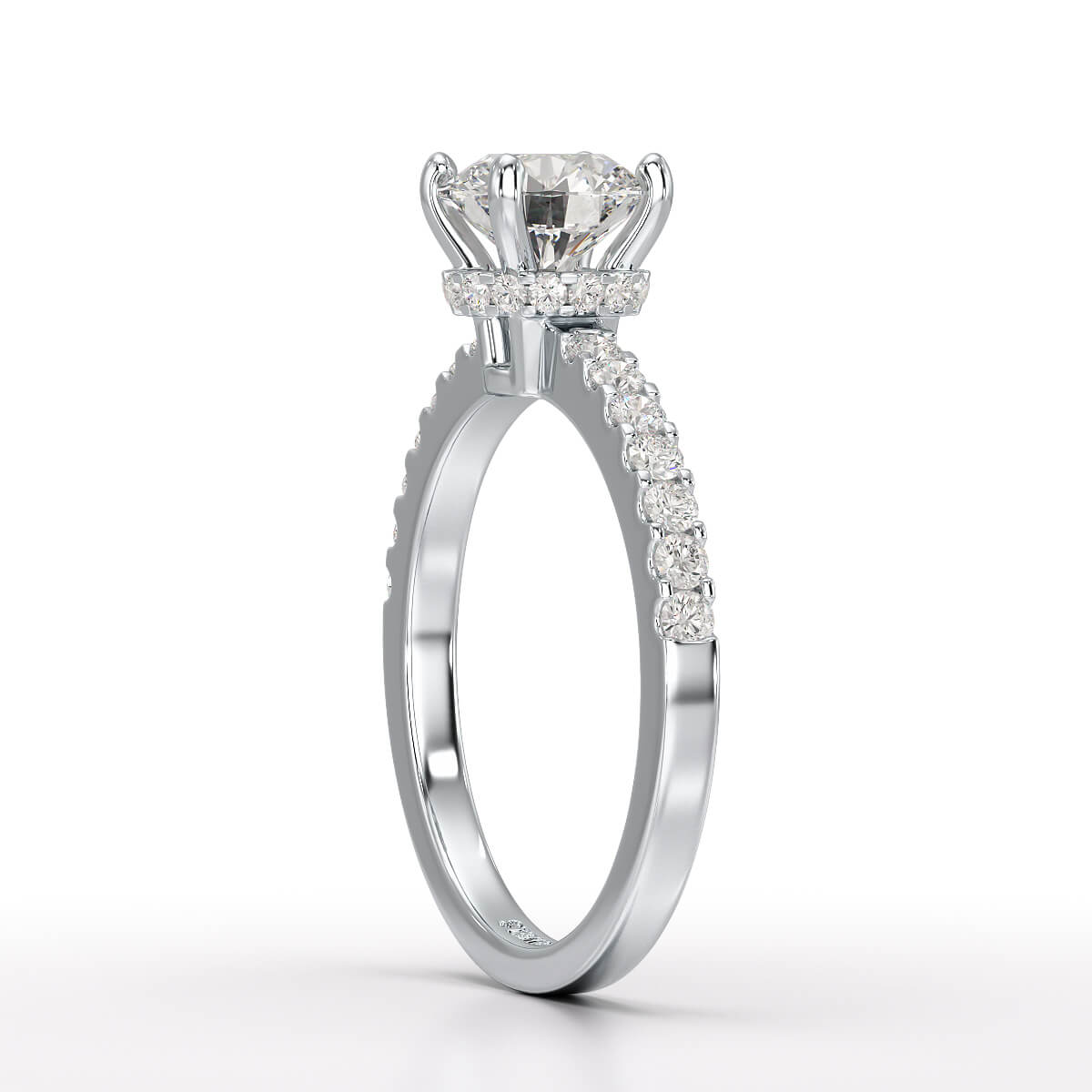 Classic Round Cut 1.45 CT Lab Diamond Ring