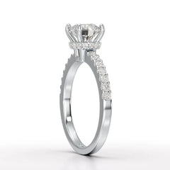 1.36 CT Round Cut Lab Grown Diamond Ring Jama Jewels