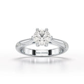 1.16 CT Round Lab Diamond Solitaire Ring - Jama Jewels