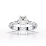 1.16 CT Round Lab Diamond Solitaire Ring - Jama Jewels