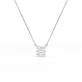 1 CT Cushion Solitaire Lab Grown Diamond Pendant