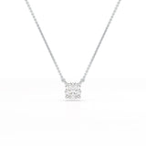 1 CT Cushion Solitaire Lab Grown Diamond Pendant