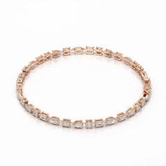 6.38 CT Multi Shape Lab Grown Diamond Bracelet Jama Jewels