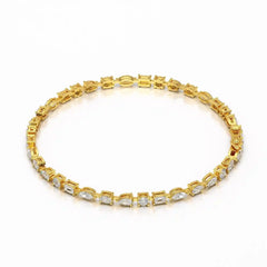 6.38 CT Multi Shape Lab Grown Diamond Bracelet Jama Jewels