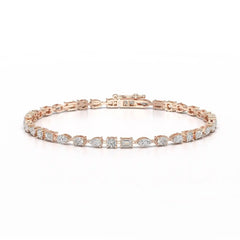 6.38 CT Multi Shape Lab Grown Diamond Bracelet Jama Jewels