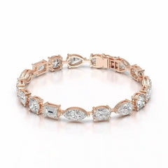 17.66 CT Multiple Shape Lab Diamond Bracelet Jama Jewels