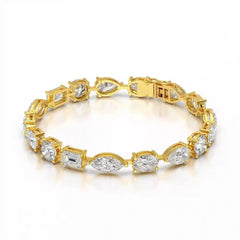 17.66 CT Multiple Shape Lab Diamond Bracelet Jama Jewels