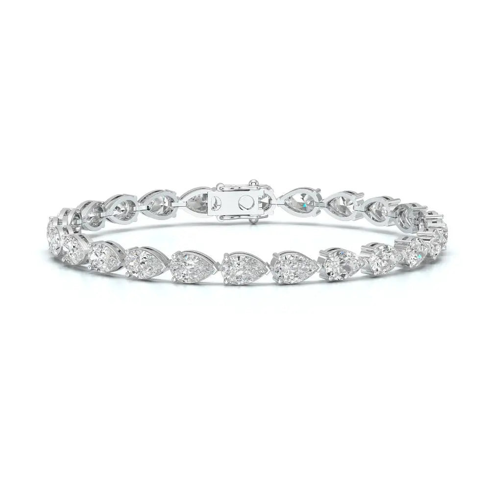 11.50 CT Pear Cut Diamond Tennis Bracelet Jama Jewels