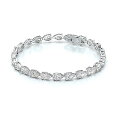 11.50 CT Pear Cut Diamond Tennis Bracelet Jama Jewels