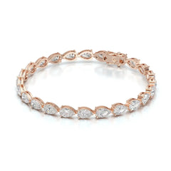 11.50 CT Pear Cut Diamond Tennis Bracelet Jama Jewels