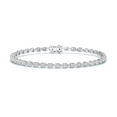 3.90 CT Pear Cut Diamond Tennis Bracelet Jama Jewels