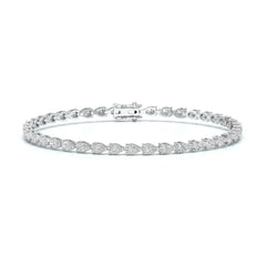3.90 CT Pear Cut Diamond Tennis Bracelet Jama Jewels