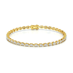 3.90 CT Pear Cut Diamond Tennis Bracelet Jama Jewels