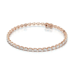 3.90 CT Pear Cut Diamond Tennis Bracelet Jama Jewels
