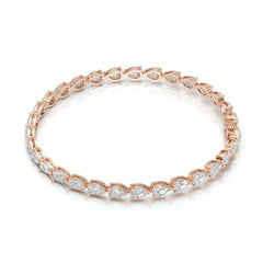 7.25 CT Pear Cut Diamond Tennis Bracelet Jama Jewels