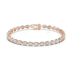 7.25 CT Pear Cut Diamond Tennis Bracelet Jama Jewels