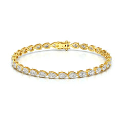 7.25 CT Pear Cut Diamond Tennis Bracelet Jama Jewels