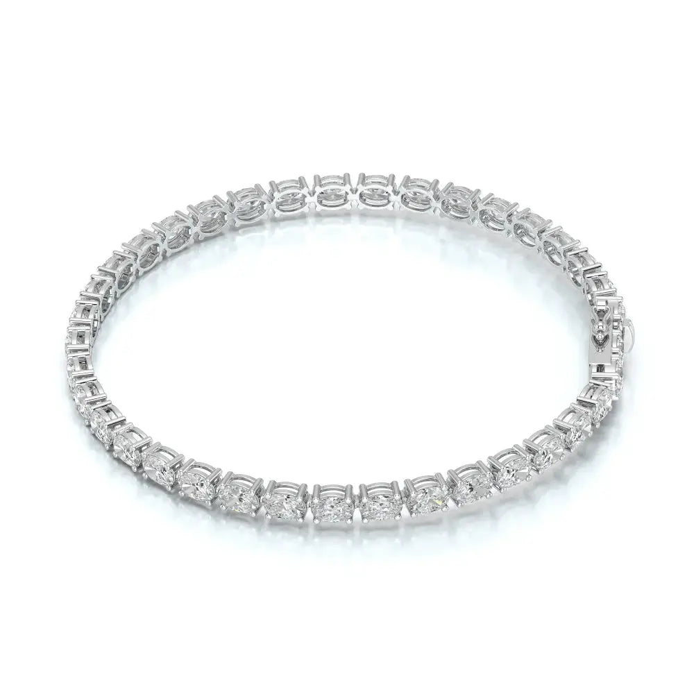 7.40 CT Oval Cut Diamond Tennis Bracelet Jama Jewels