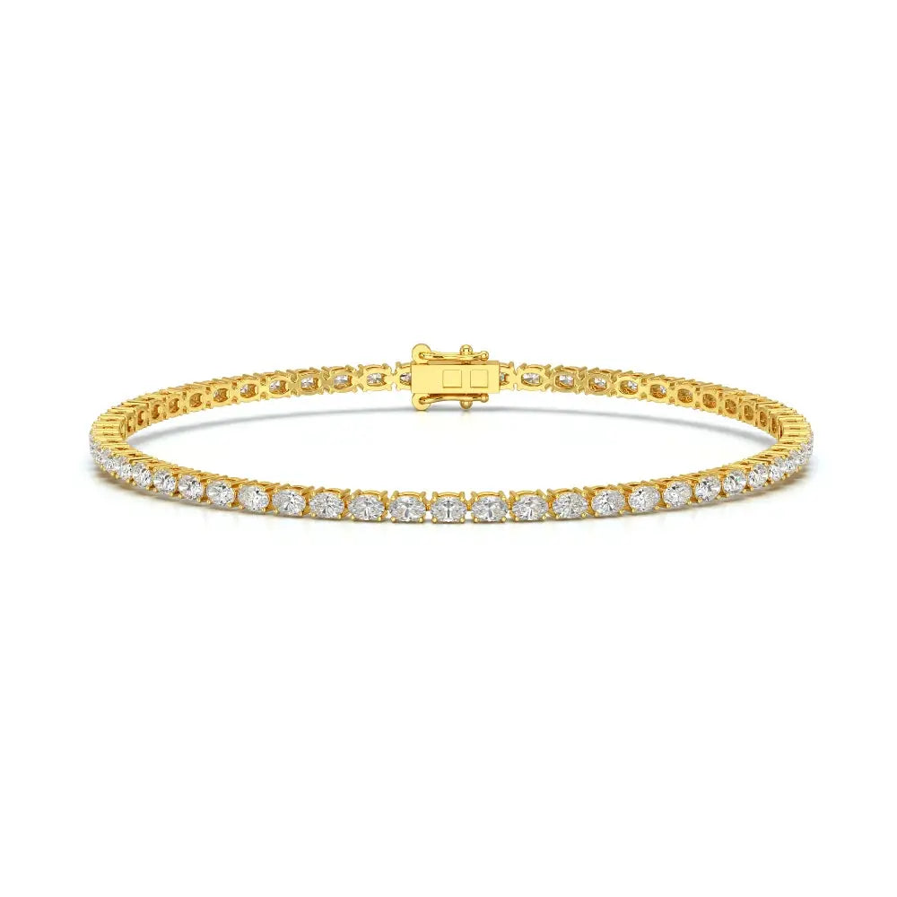 3.85 CT Oval Cut Diamond Tennis Bracelet Jama Jewels