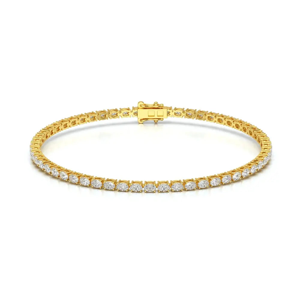 3.85 CT Oval Cut Diamond Tennis Bracelet Jama Jewels