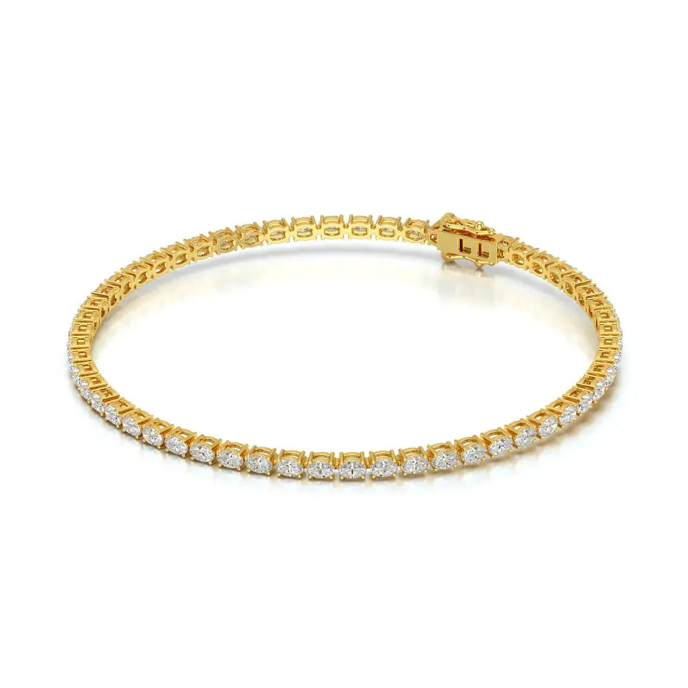 3.85 CT Oval Cut Diamond Tennis Bracelet Jama Jewels
