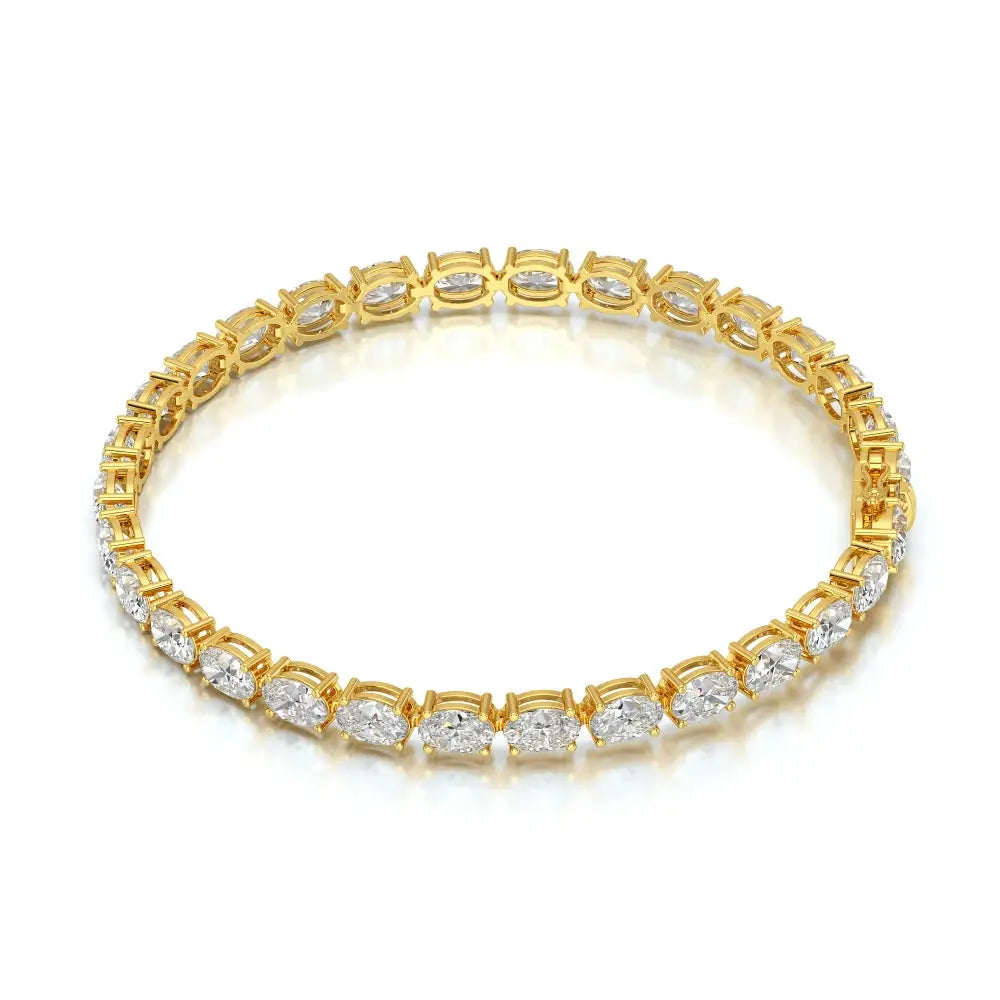 12 CT Oval Cut Diamond Tennis Bracelet Jama Jewels
