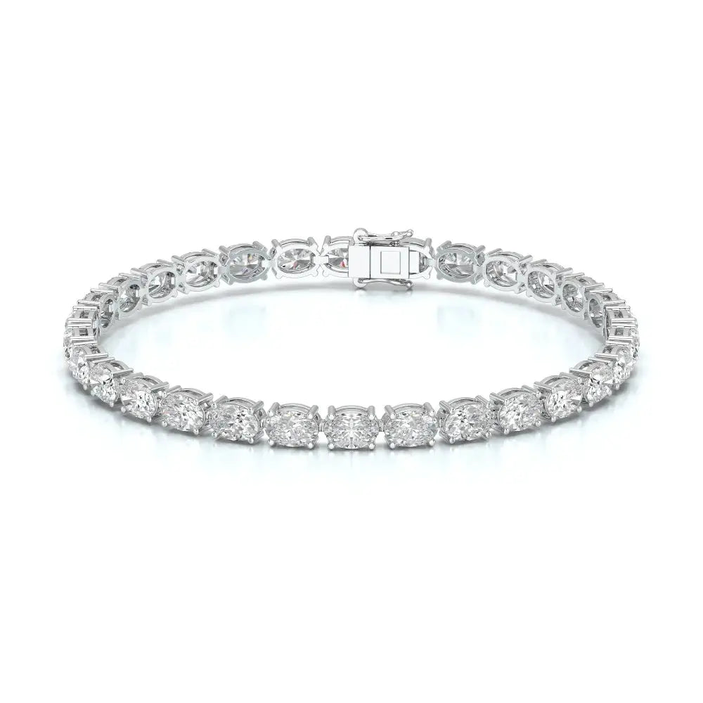12 CT Oval Cut Diamond Tennis Bracelet Jama Jewels