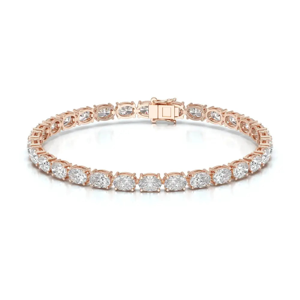 12 CT Oval Cut Diamond Tennis Bracelet Jama Jewels