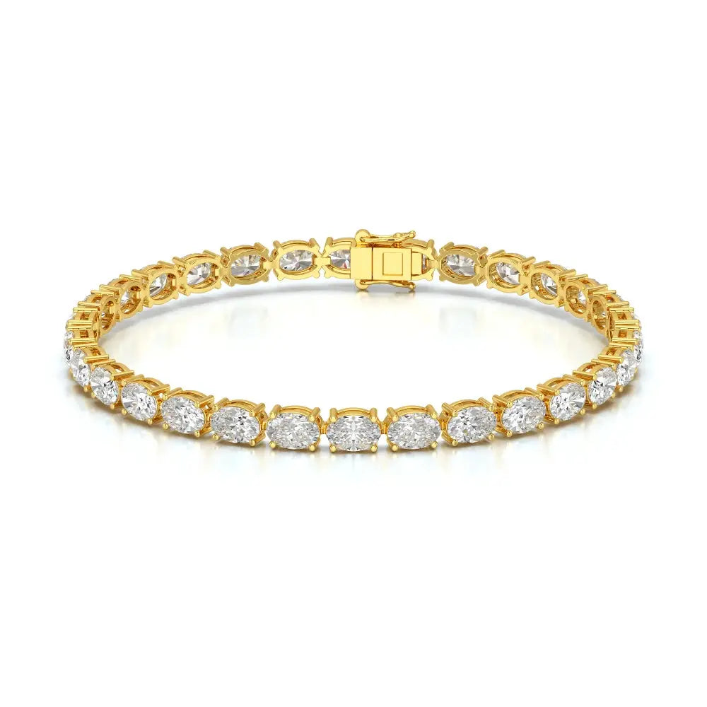 12 CT Oval Cut Diamond Tennis Bracelet Jama Jewels