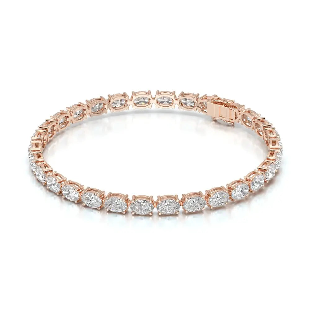 12 CT Oval Cut Diamond Tennis Bracelet Jama Jewels
