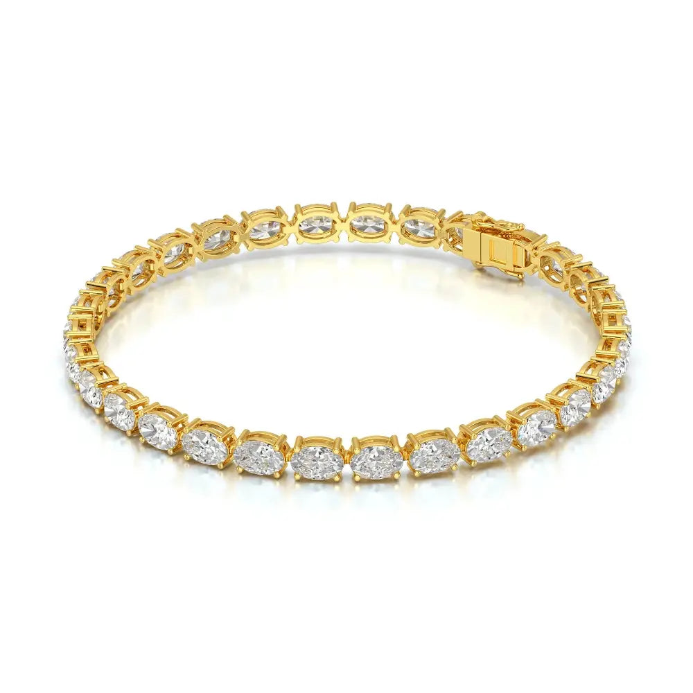 12 CT Oval Cut Diamond Tennis Bracelet Jama Jewels