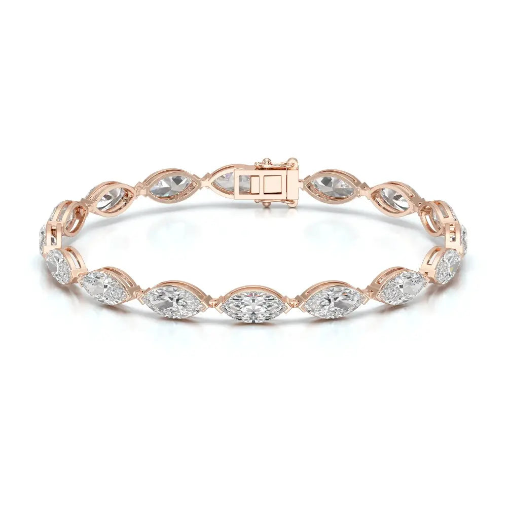 12 CT Marquise Cut Diamond Tennis Bracelet Jama Jewels