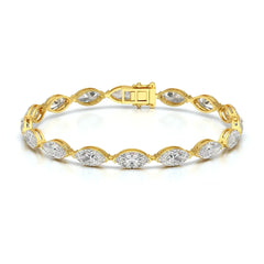 12 CT Marquise Cut Diamond Tennis Bracelet Jama Jewels