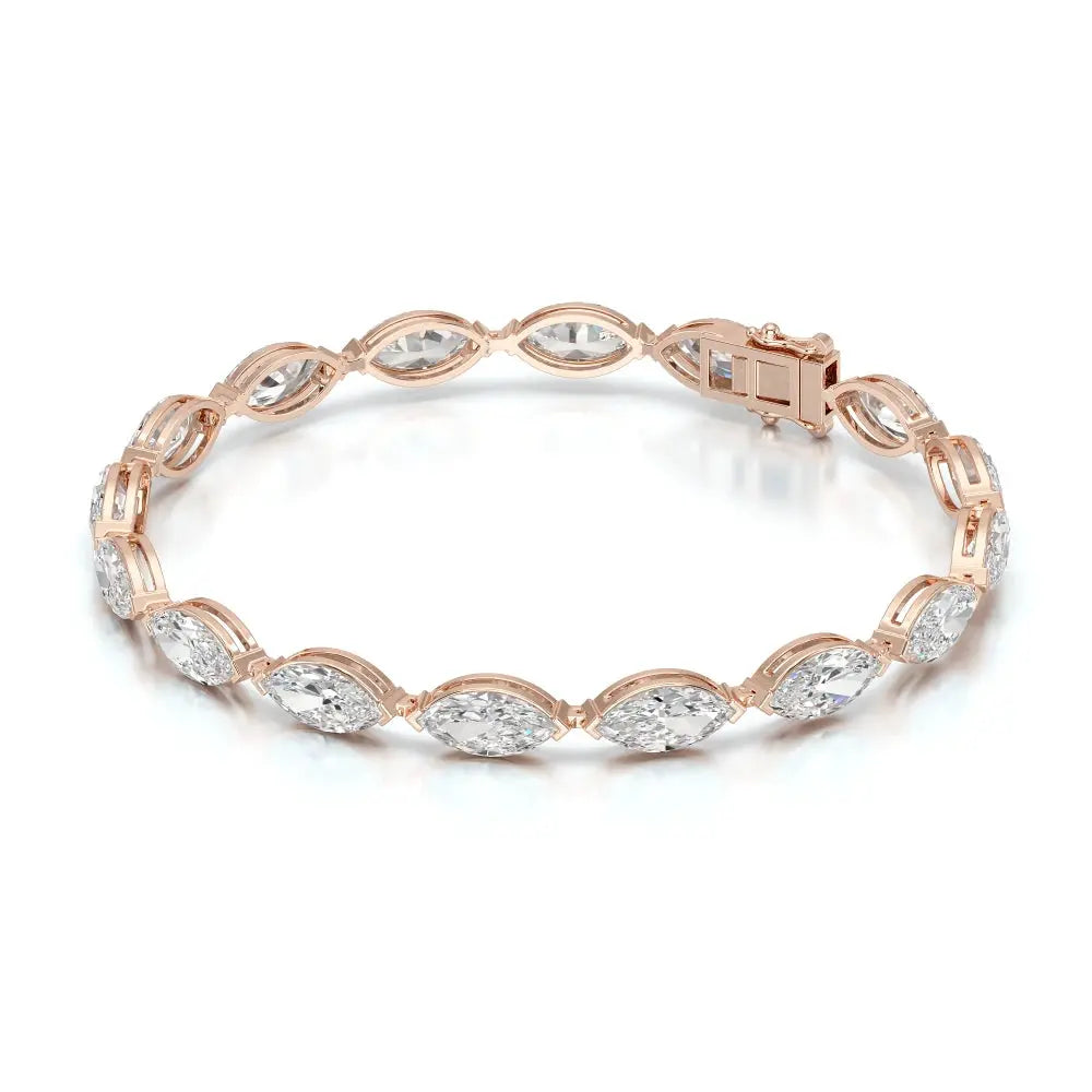12 CT Marquise Cut Diamond Tennis Bracelet Jama Jewels