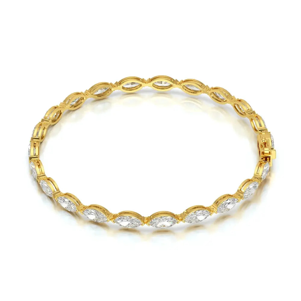 7.35 CT Marquise Cut Diamond Tennis Bracelet Jama Jewels