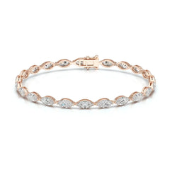 7.35 CT Marquise Cut Diamond Tennis Bracelet Jama Jewels