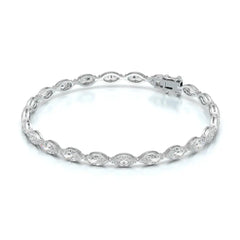 7.35 CT Marquise Cut Diamond Tennis Bracelet Jama Jewels