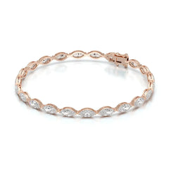 7.35 CT Marquise Cut Diamond Tennis Bracelet Jama Jewels