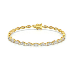 5 CT Marquise Cut Diamond Tennis Bracelet Jama Jewels