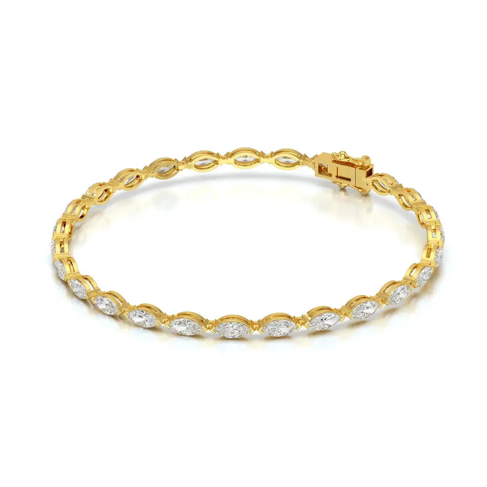 5 CT Marquise Cut Diamond Tennis Bracelet Jama Jewels