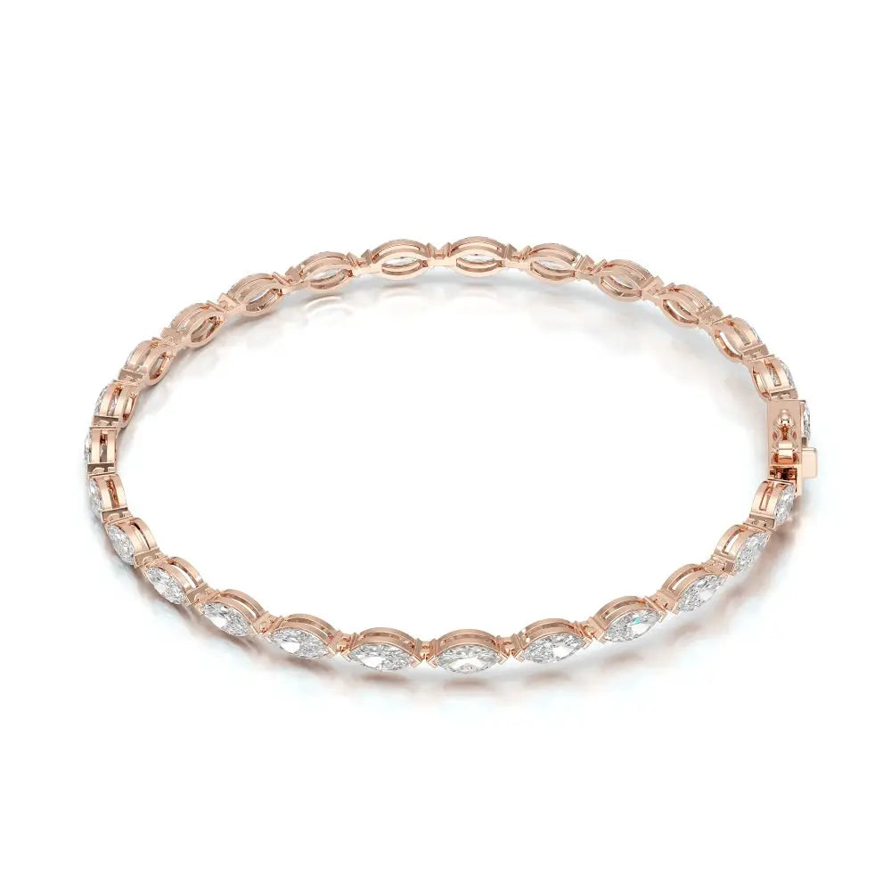 4.25 CT Marquise Cut Diamond Tennis Bracelet Jama Jewels