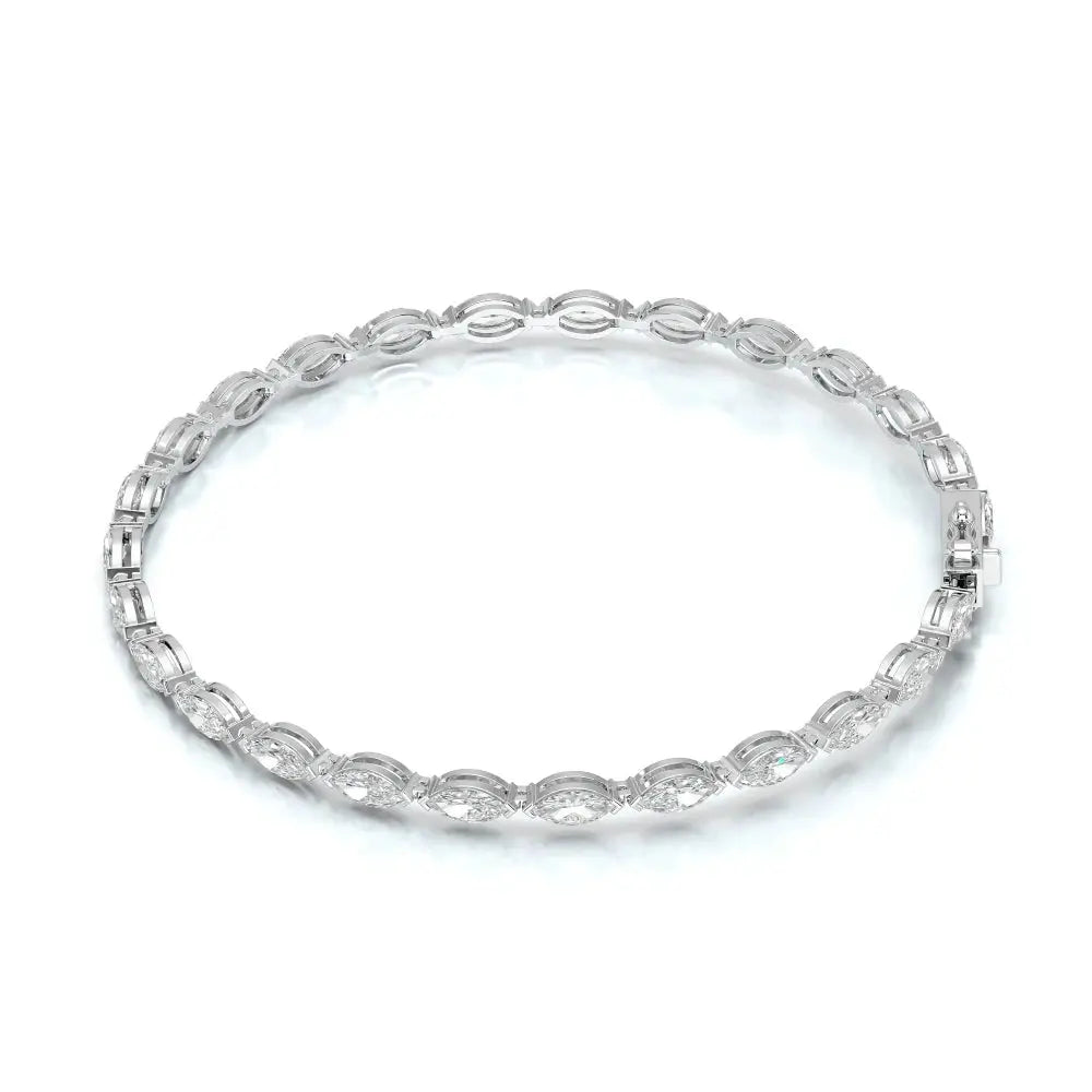4.25 CT Marquise Cut Diamond Tennis Bracelet Jama Jewels